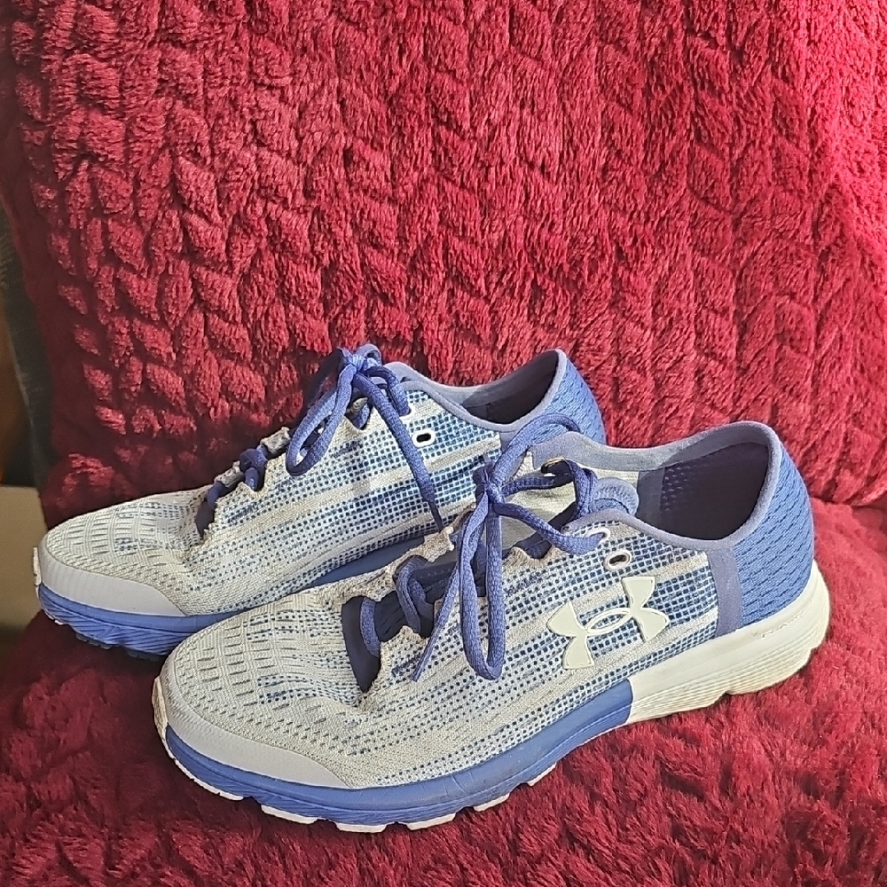 Under Armour Running Shoes L Size 7.5 Purple Blue